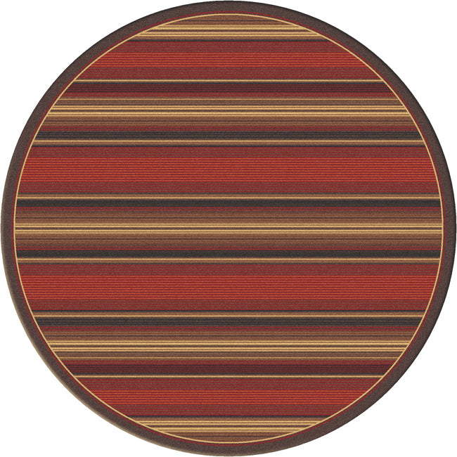 Santa Fe Stripe Rug - 8 Ft. Round