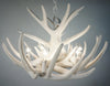 Whitetail Deer 9 Antler Cascade White Chandelier