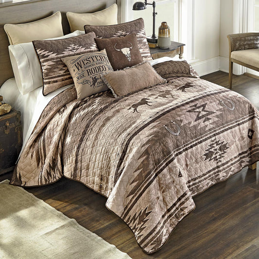 Horse Spirits Southwestern Quilt Bed Set - King - CLEARANCE