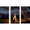 At the Campfire Personalized Framed Canvas Triptych