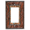 Vaquero Tooled Leather Rocker Plate
