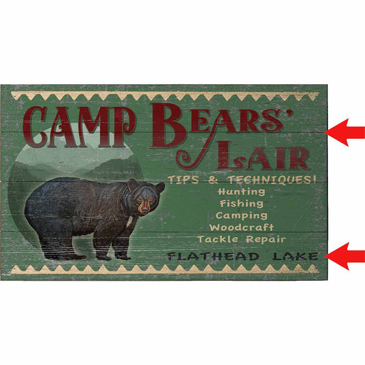 Bearly There Personalized Wood Sign