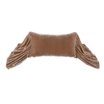 Rose Velvet Long Ruffled Pillow