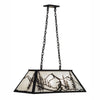 Cutout Metal Skier Island Pendant
