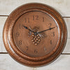 Sienna Pinecone Metal Wall Clock