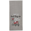 No Such Thing Embroidered Dishtowels - Set of 4