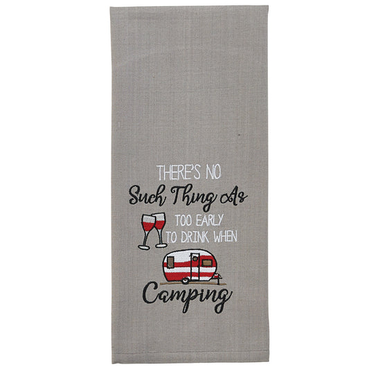 No Such Thing Embroidered Dishtowels - Set of 4