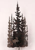Moose Forest Metal Wall Lamp