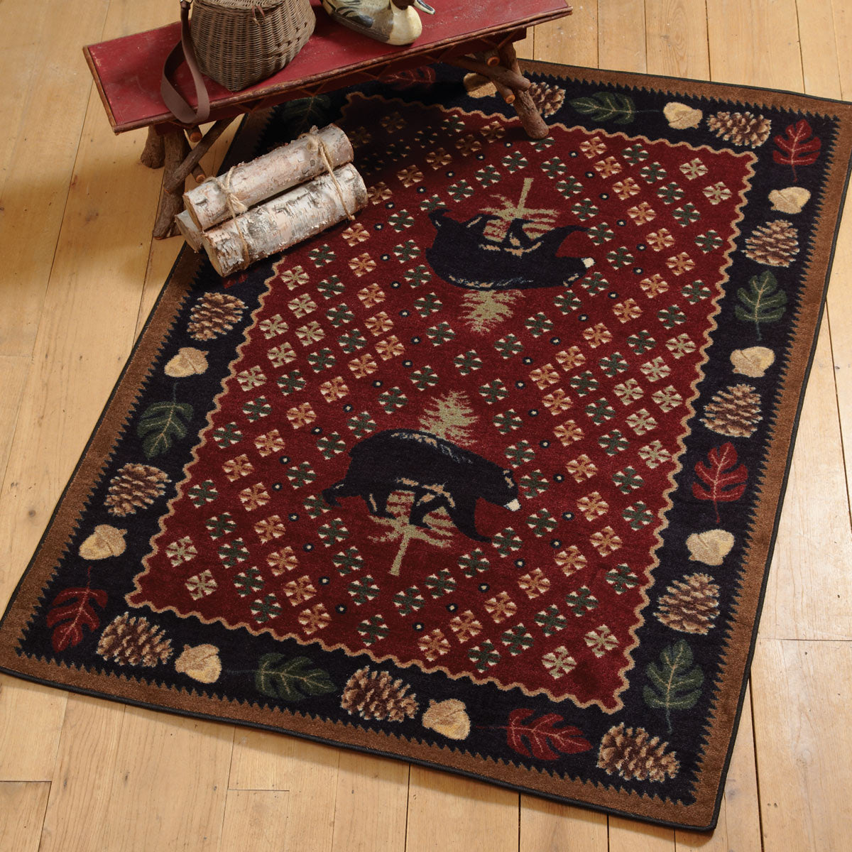 Bear Patchwork Rug - 2 x 8