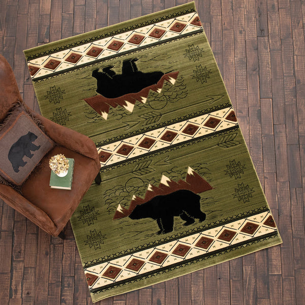 Sage Bear Rug  - 2 x 3
