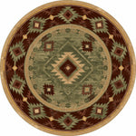 Whiskey River Sage Rug - 8 Ft. Round