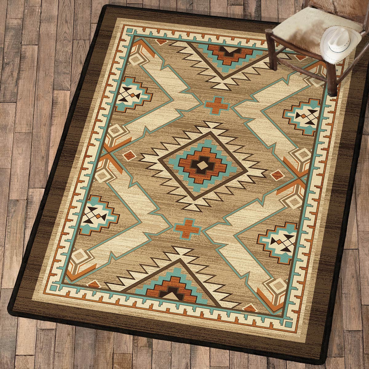 Canyon Rug Mojave Canyon Rug - 4 x 5 | Black Forest Decor