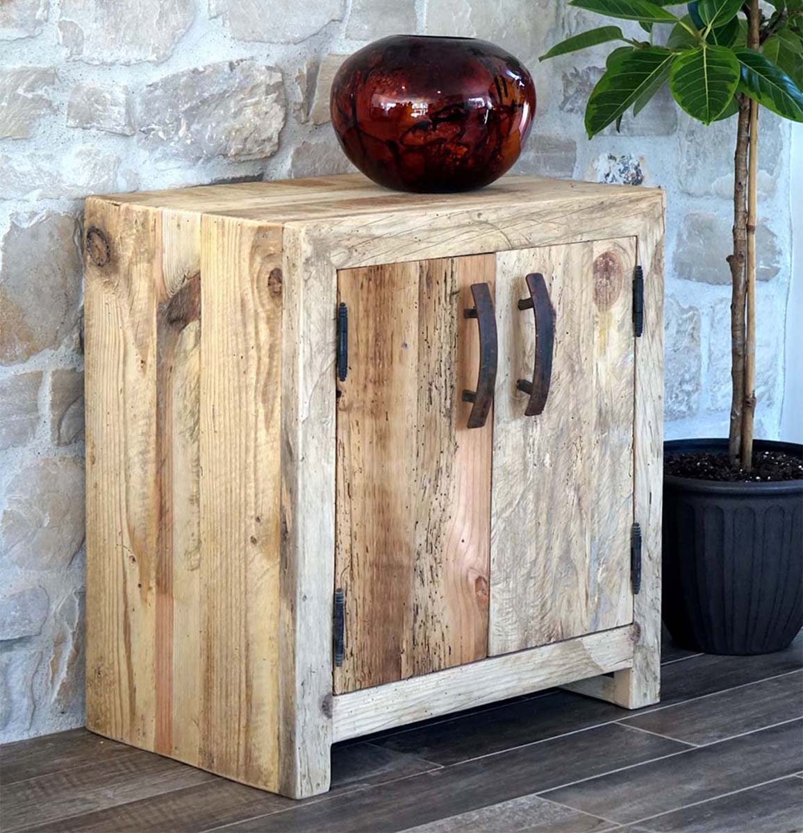Raw Wood Finished Cabinet
