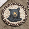 Happy Black Bear Jute Trivet - Set of 3