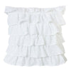 Tiered Ruffled Eyelet Pillow