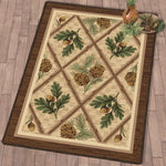 Pinecone Woods Rug - 8 x 11