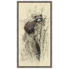 Mom and Baby Raccoon Framed Canvas