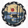 Bear Scene Braided Coasters - Set of 6