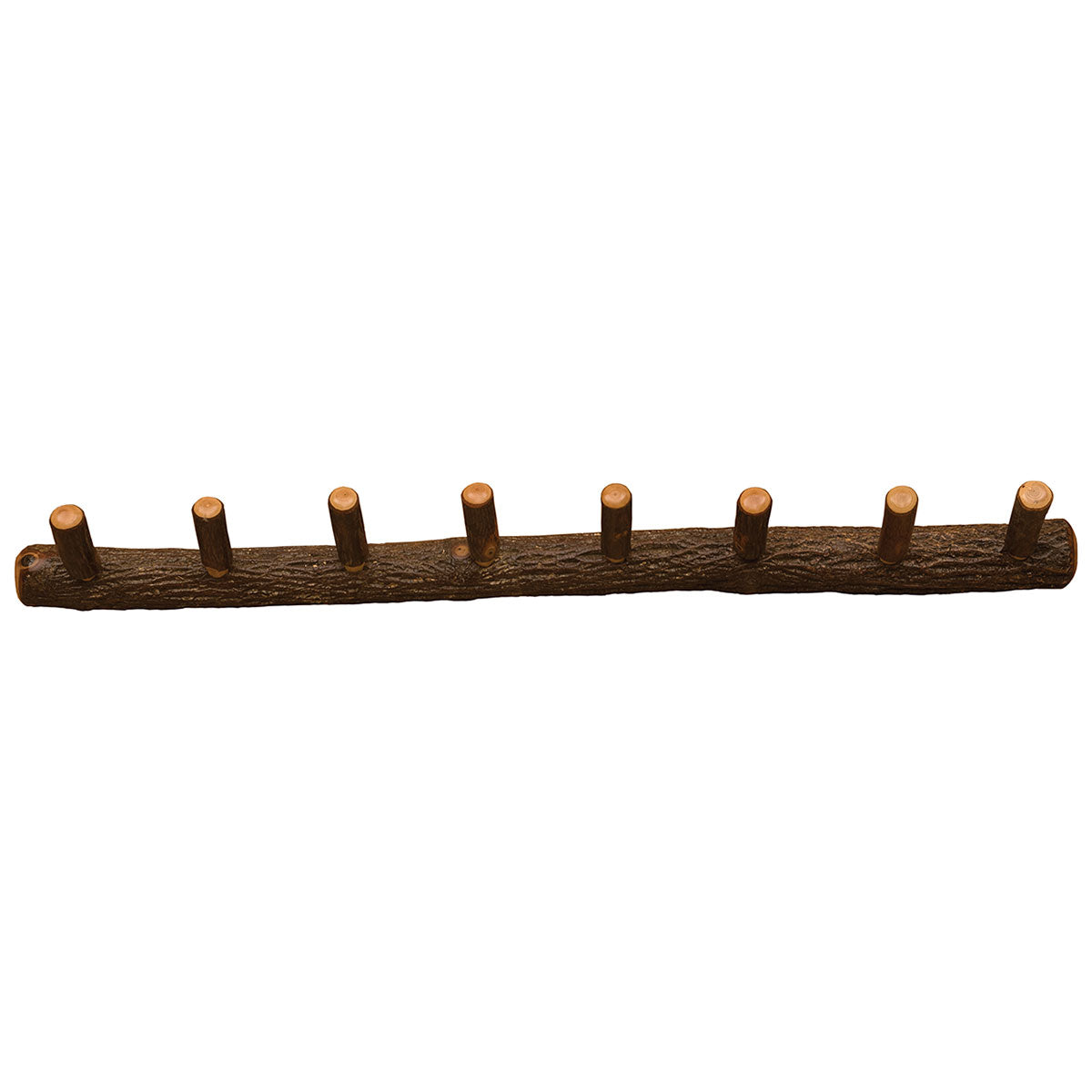 Hickory Log Wall Coat Rack - 48 Inch
