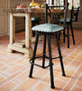 Coronado Iron Barstool with Swivel - Colonial Turquoise