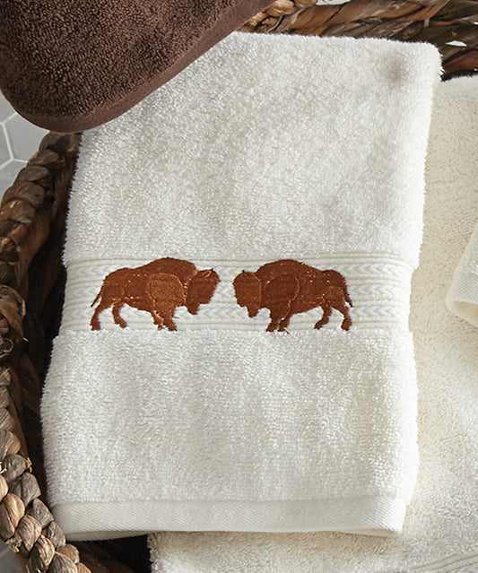Buffalo Ridge Ivory Hand Towel - CLEARANCE
