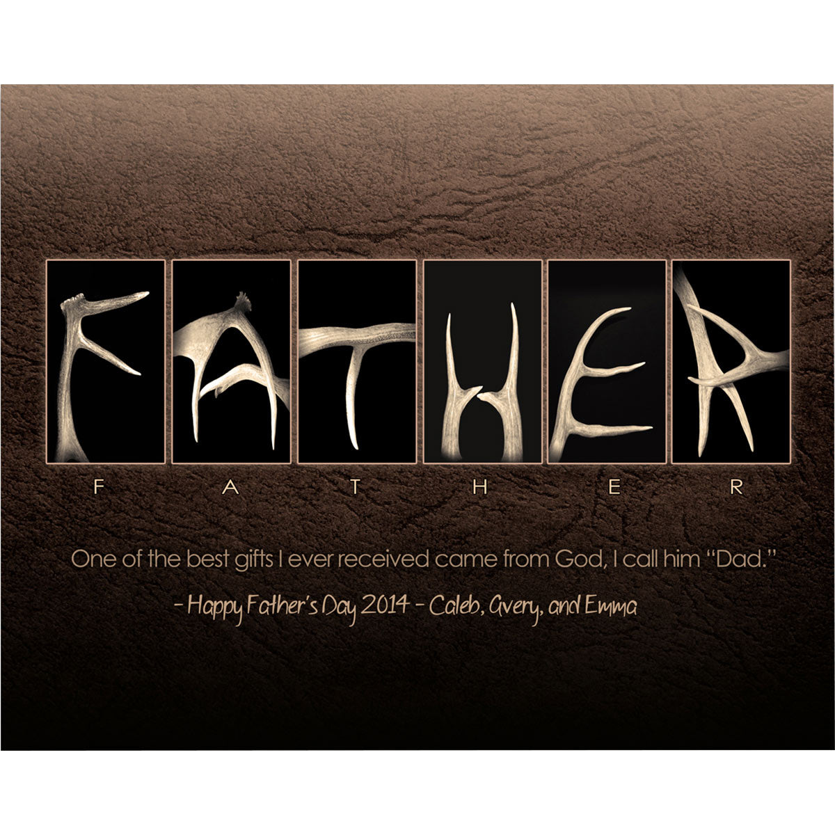 Father Personalized Stretched Canvas - Small