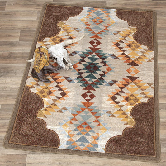 Southwestern Desert Rug - 8 Ft. Round - OVERSTOCK