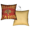 Cabin Sign Print Pillow