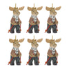 Alpine Adventure Moose on Skis Ornament - Set of 6