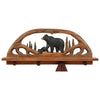 Black Bear Wood Shelf / Coat Rack