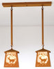 Sunrise Deer 2-Light Island Pendant