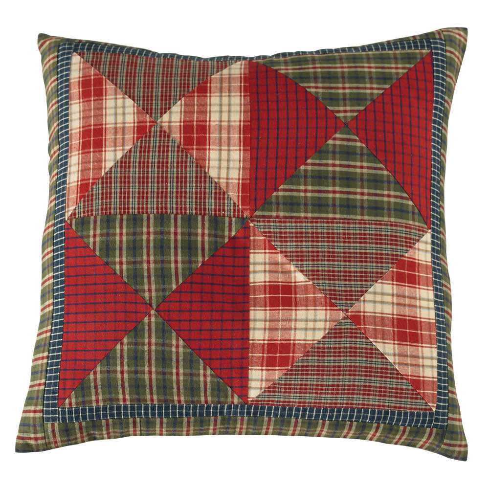 Black Forest Decor Cabin Patchwork Euro Sham