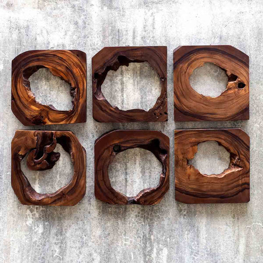 Hollow Log Wall Art - Set of 6