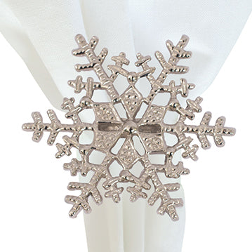 Ornate Snowflake Napkin Rings - Set of 6 - OUT OF STOCK UNTIL 07/06/2026