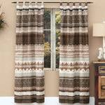 Southwest Mocha Lined Drapes