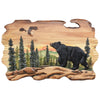 Sunset Bear & Eagle Wood Wall Art
