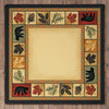 Leafy Lodge Bears Rug - 8 Ft. Square