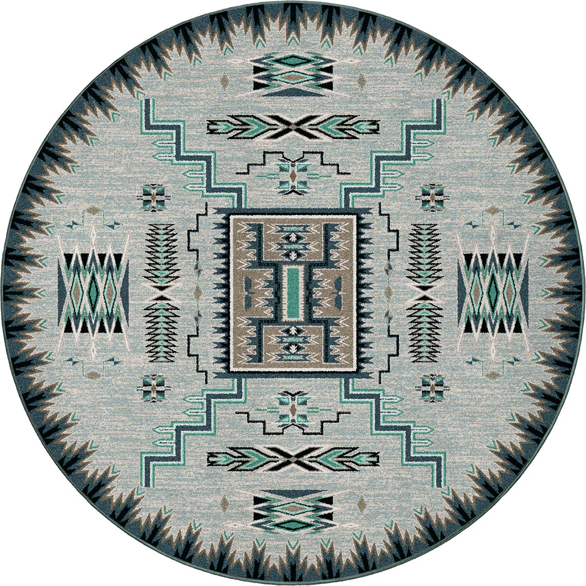 Desert Lightning Rug - 8 Ft. Round