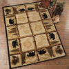 Alpine Black Bear Rug - 2 x 8