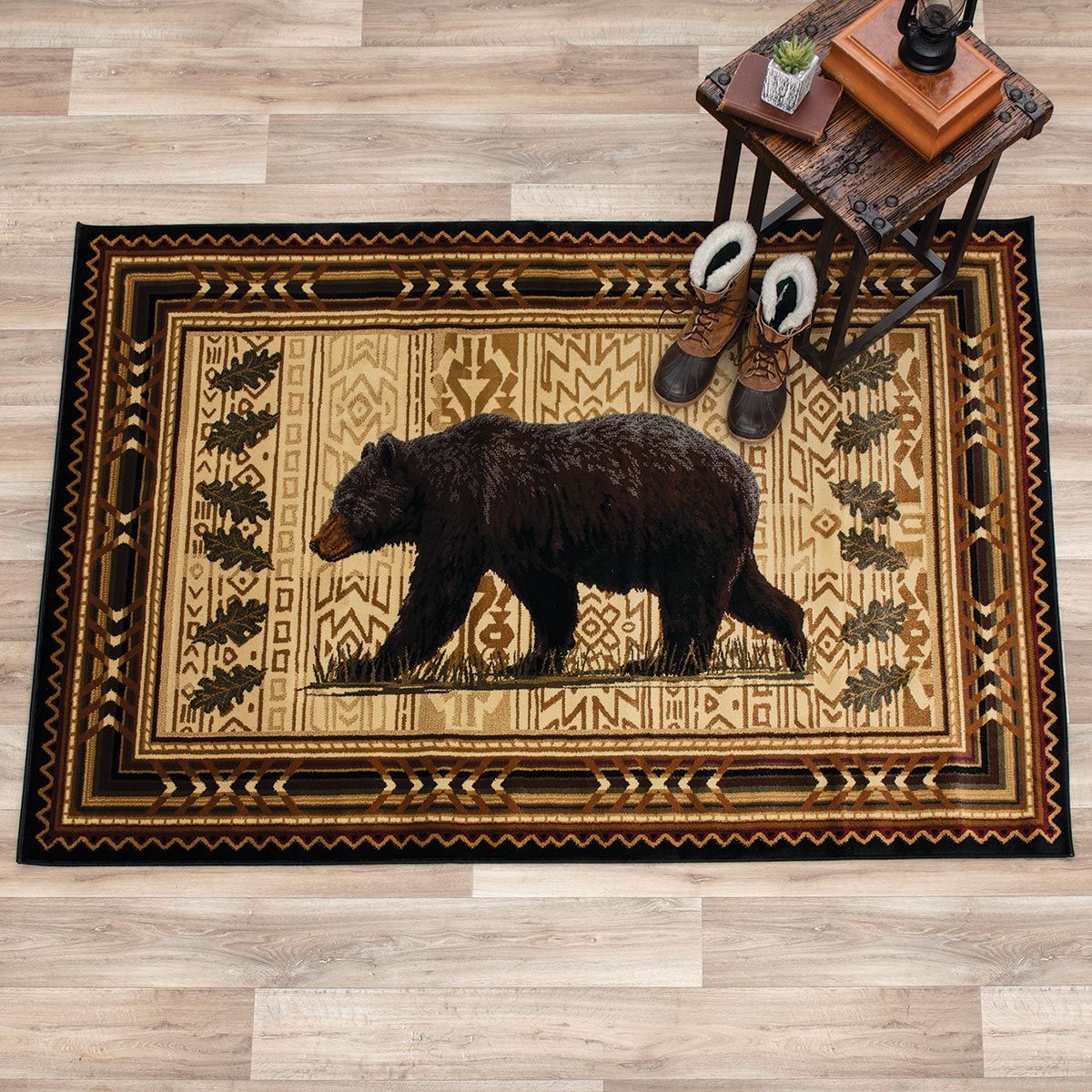 Walking Solo Bear Rug - 8 x 10