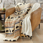 North Ridge Bear Plush Sherpa Throw