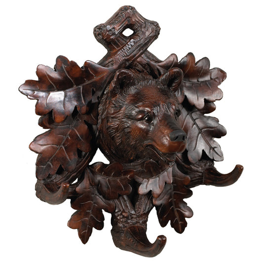 Black Forest Bear Three Hook Coat Rack