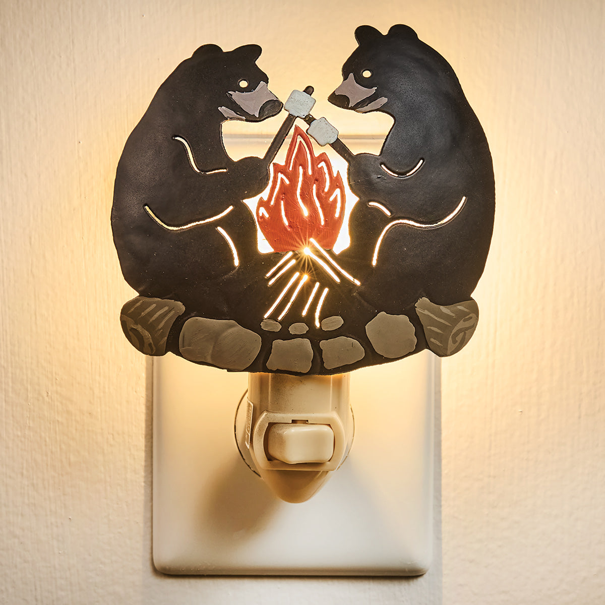 Fireside Bears Nightlight