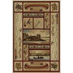 Fishing Patches Rug - 4 x 6