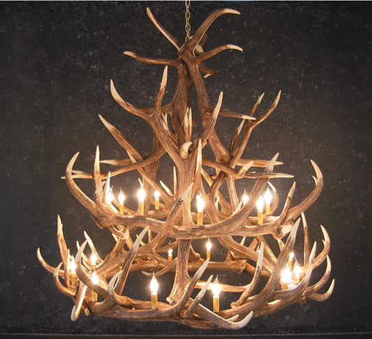 Elk 18 Antler Chandelier - SALE