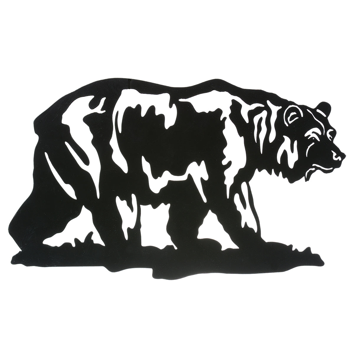 Black Bear Silhouette Metal Wall Art - SALE