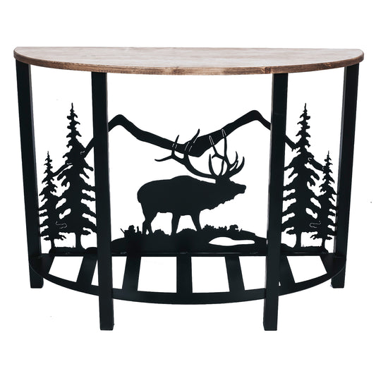 Elk Mountain Scene Sofa Table
