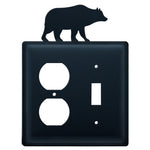 Wrought Iron Bear Single Outlet and Switch Cover - OUT OF STOCK UNTIL 07/18/2026