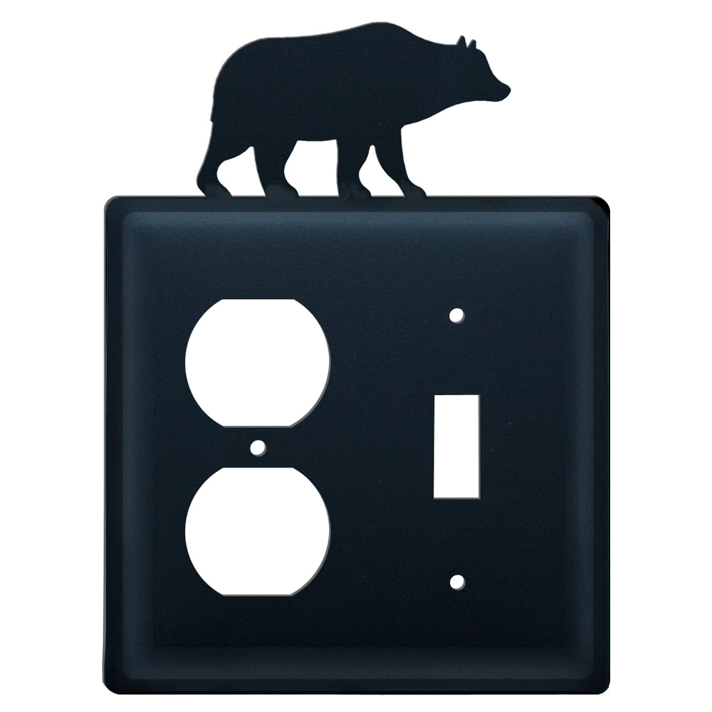 Wrought Iron Bear Single Outlet and Switch Cover - OUT OF STOCK UNTIL 07/18/2026