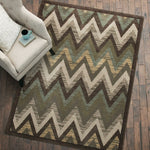 Rain Flame Rug - 5 x 8